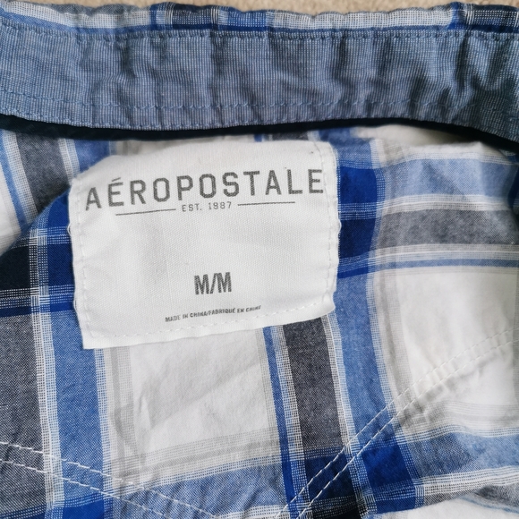 Aeropostale Plaid Long sleeve button up Men's Medium - Play (see description) - Picture 7 of 8